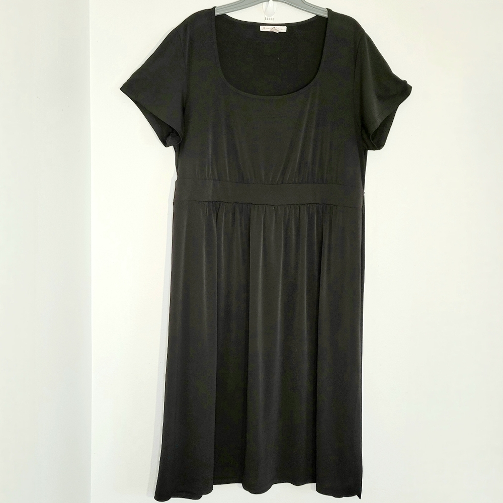 JM Collections Woman Short Sleeve Midi Tie Back Dress. Size 1X